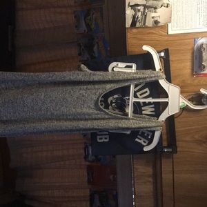 Below knee Dress Love Ari open back Gray & White Size L